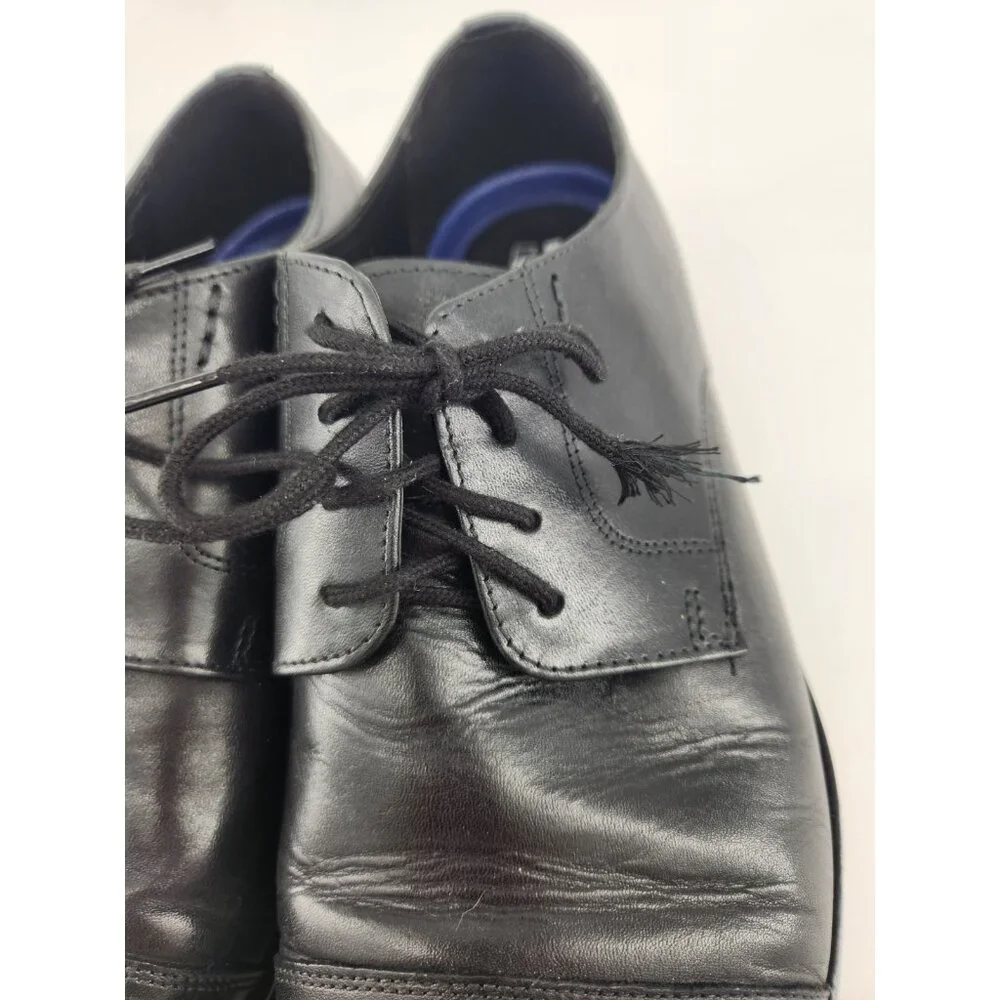Bostonian Nantucket Dress Shoes Men's‎ 10 W Wide Cap Toe Black Leather Oxford